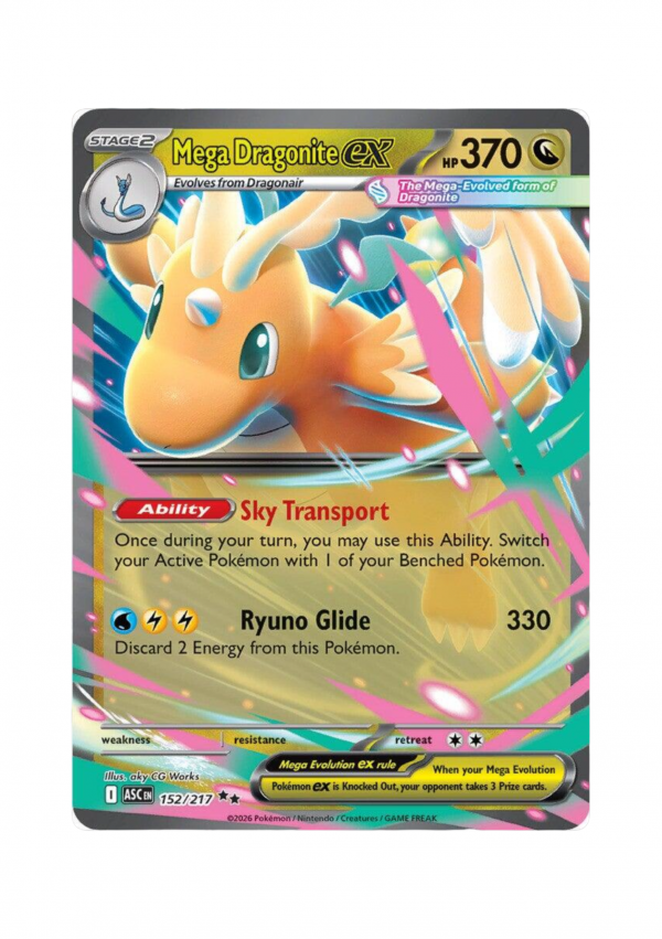 mega dragonite ex – pokemon ascending heroes